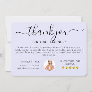 Modern Real Estate Housewarming Thank You Cards