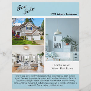 Modern Real Estate Listing 2 Sided Flyer