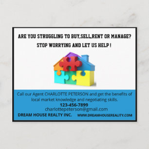 Modern Real Estate  Marketing Direct Mail Postcard