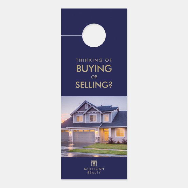 Modern Real Estate Marketing Door Hanger (Front)