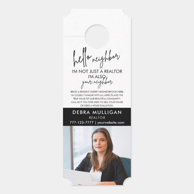 Modern Real Estate Marketing Door Hanger (Front)