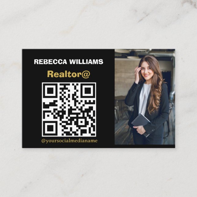Modern Real Estate Monogram 2025 Business Card (Front)