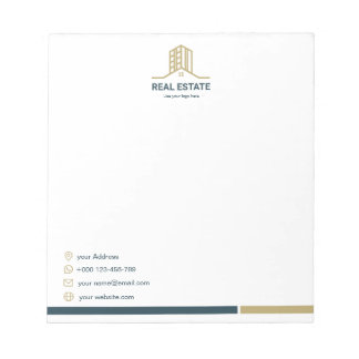 Modern Real Estate Notepad