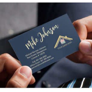 Modern Real Estate Professional Logo QR Code Business Card