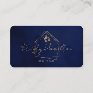 modern real estate professional realtor add photo business card