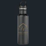 Modern Real Estate Promotional Realtor Logo  710 Ml Water Bottle<br><div class="desc">Elevate Your Real Estate Brand with Premium Promotional Items! Ensure your clients never forget your name with personalised steel water bottle. Perfect for jotting down property details and contact information, these note pads keep you top of mind. Make a statement of professionalism with custom-branded items. Impress clients with a polished...</div>