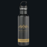 Modern Real Estate Promotional Realtor Logo 710 Ml Water Bottle<br><div class="desc">Elevate Your Real Estate Brand with Premium Promotional Items! Ensure your clients never forget your name with personalised steel water bottle. Perfect for jotting down property details and contact information, these note pads keep you top of mind. Make a statement of professionalism with custom-branded items. Impress clients with a polished...</div>