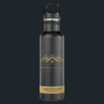 Modern Real Estate Promotional Realtor Logo 710 Ml Water Bottle<br><div class="desc">Elevate Your Real Estate Brand with Premium Promotional Items! Ensure your clients never forget your name with personalised steel water bottle. Perfect for jotting down property details and contact information, these note pads keep you top of mind. Make a statement of professionalism with custom-branded items. Impress clients with a polished...</div>