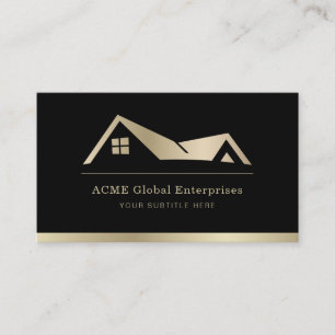 Modern Real Estate Promotional Realtor Logo Business Card