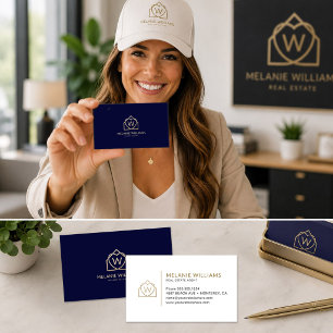 Modern Real Estate Promotional Realtor Logo Business Card