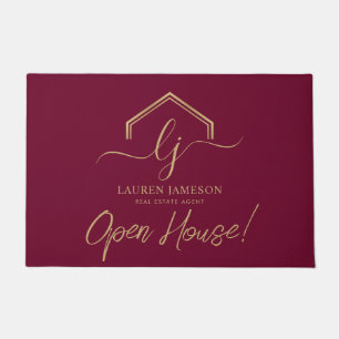 Modern Real Estate Promotional Realtor Logo Doormat