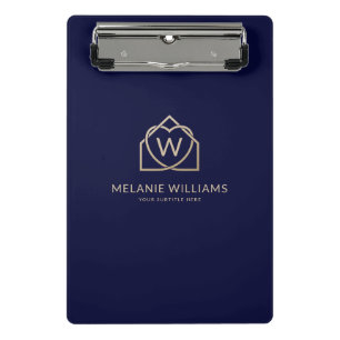 Modern Real Estate Promotional Realtor Logo Mini Clipboard