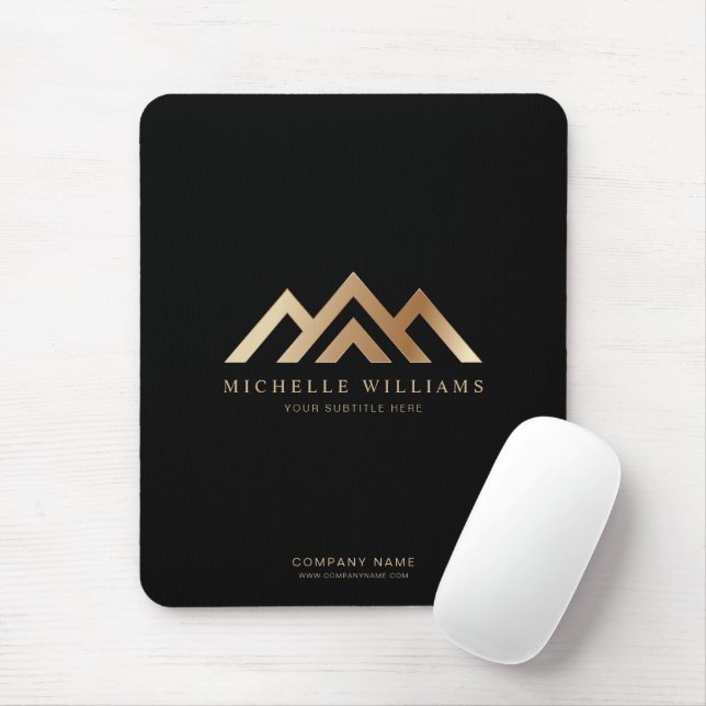 Modern Real Estate Promotional Realtor Logo Mouse Mat (With Mouse)