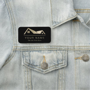 Modern Real Estate Promotional Realtor Logo Name Tag