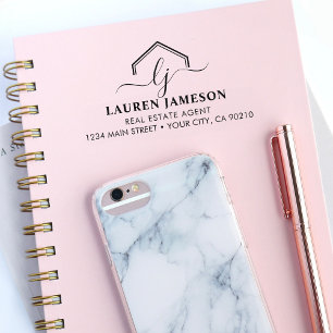 Modern Real Estate Promotional Realtor Logo  Self-inking Stamp