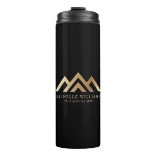 Modern Real Estate Promotional Realtor Logo Therma Thermal Tumbler
