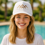Modern Real Estate Promotional Realtor Logo Trucke Trucker Hat<br><div class="desc">Elevate Your Real Estate Brand with Premium Promotional Items! Ensure your clients never forget your name with personalised Trucker Hat. Perfect for jotting down property details and contact information, these note pads keep you top of mind. Make a statement of professionalism with custom-branded items. Impress clients with a polished presentation...</div>