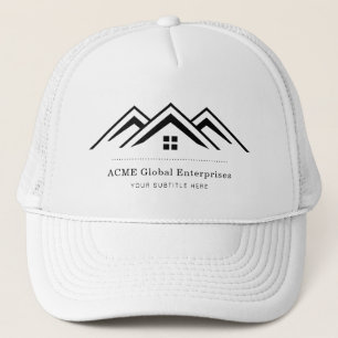 Modern Real Estate Promotional Realtor Logo Trucker Hat
