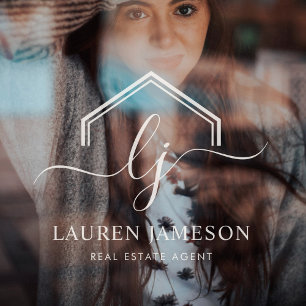 Modern Real Estate Promotional Realtor Logo Window Cling