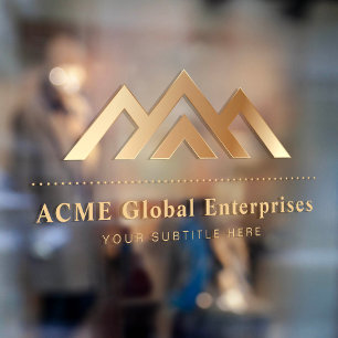 Modern Real Estate Promotional Realtor Logo Window Cling