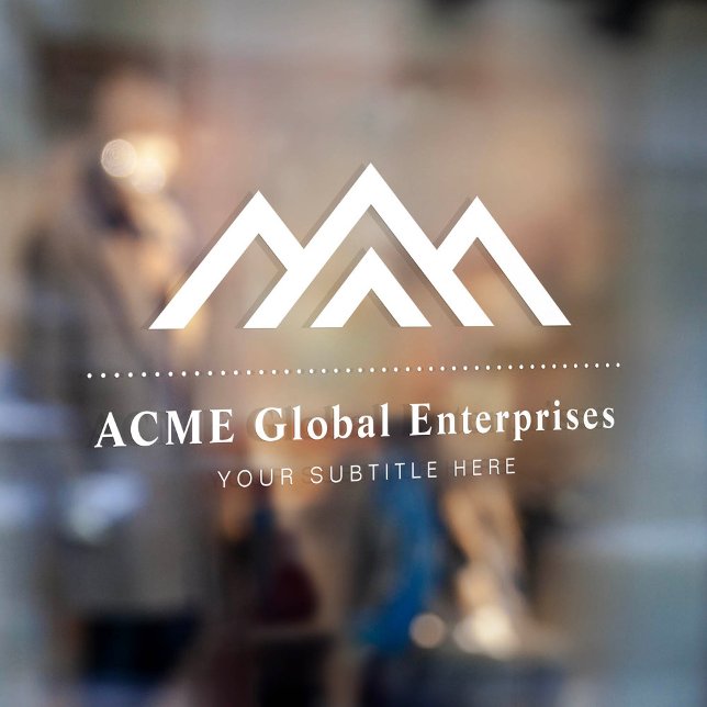 Modern Real Estate Promotional Realtor Logo Window Cling (Creator Uploaded)