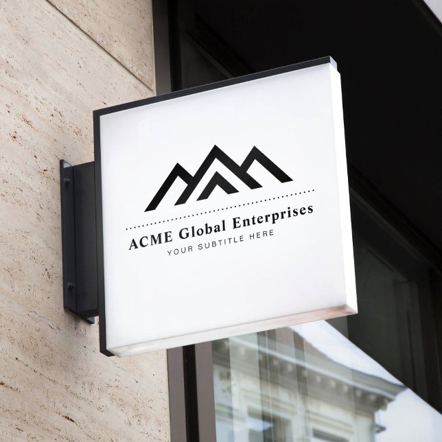 Modern Real Estate Promotional Realtor Logo Window Cling (Creator Uploaded)