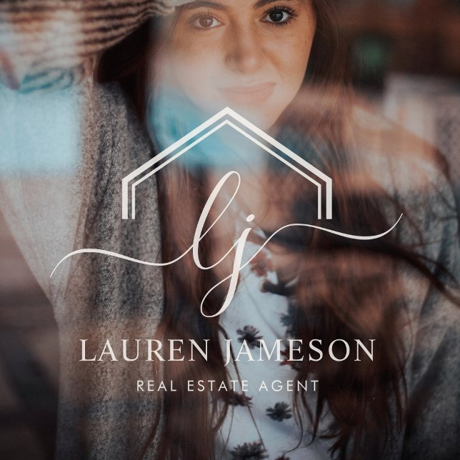 Modern Real Estate Promotional Realtor Logo Window Cling (Creator Uploaded)