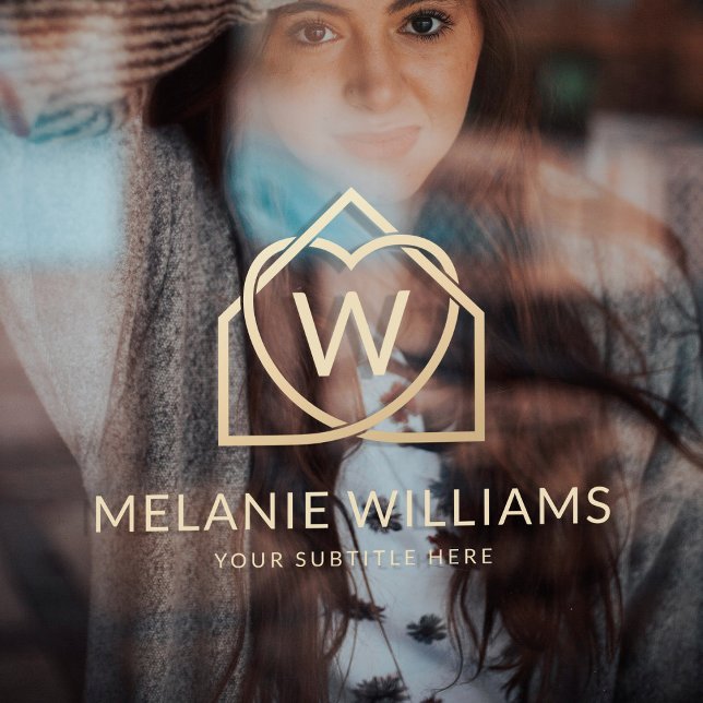 Modern Real Estate Promotional Realtor Logo Window Cling (Creator Uploaded)