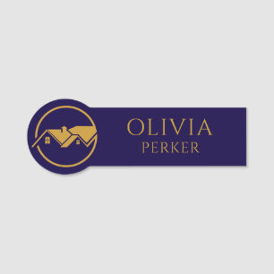 Modern Real Estate Promotional Realtor Name Tag