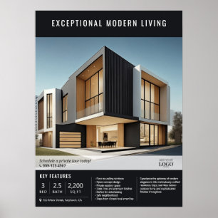 Modern Real Estate Property Listing Advertisement  Poster