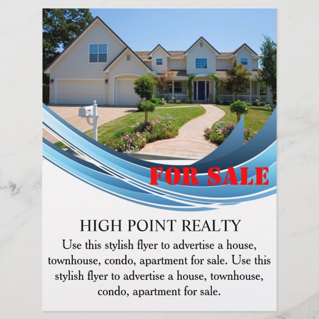 Modern Real Estate Realtor For Sale Flyer (Front)