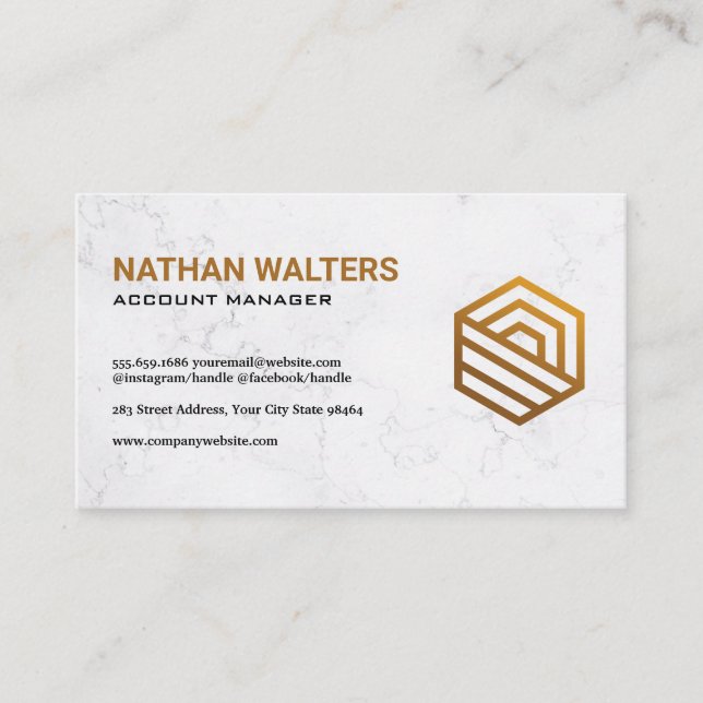 Modern Real Estate Residential Logo Appointment Card (Front)