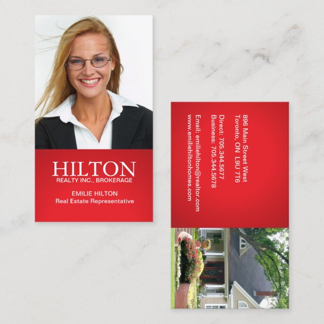Modern Realtor Business Card (Front/Back)