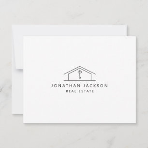 Modern Realtor Home Logo  Card