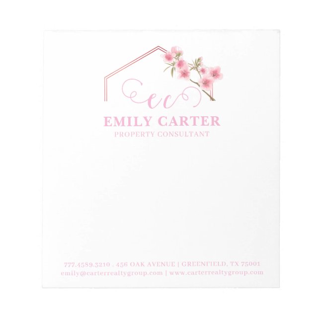 Modern Realtor Logos Promo Pro Note Card (Front)