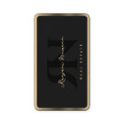 Modern Realtor Mortgage Broker Black Fau Gold Trim