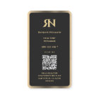 Modern Realtor Mortgage Broker Black Fau Gold Trim