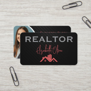 Modern Realtor Professional Real Estate agents Business Card