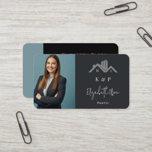 Modern Realtor Professional Real Estate agents Business Card