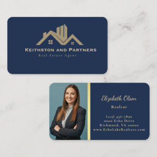 Modern Realtor Promotional Real Estate agents Business Card