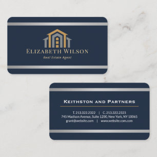 Modern Realtor Promotional Real Estate agents Business Card
