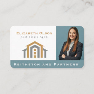 Modern Realtor Promotional Real Estate agents Business Card