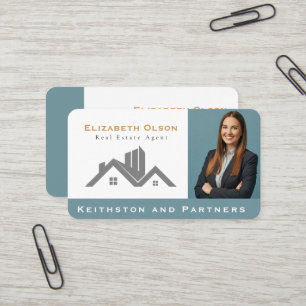 Modern Realtor Promotional Real Estate agents Business Card