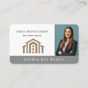 Modern Realtor Promotional Real Estate agents Business Card