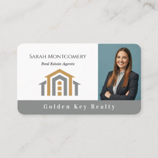 Modern Realtor Promotional Real Estate agents Business Card
