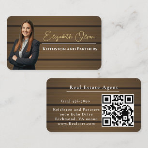 Modern Realtor Promotional Real Estate agents Business Card