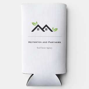 Modern Realtor Promotional Real Estate agents Seltzer Can Cooler