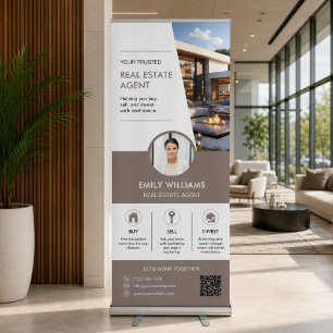 Modern Realtor Real Estate Promotional Retractable Banner