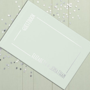 Modern Rectangle Wedding Guest Book