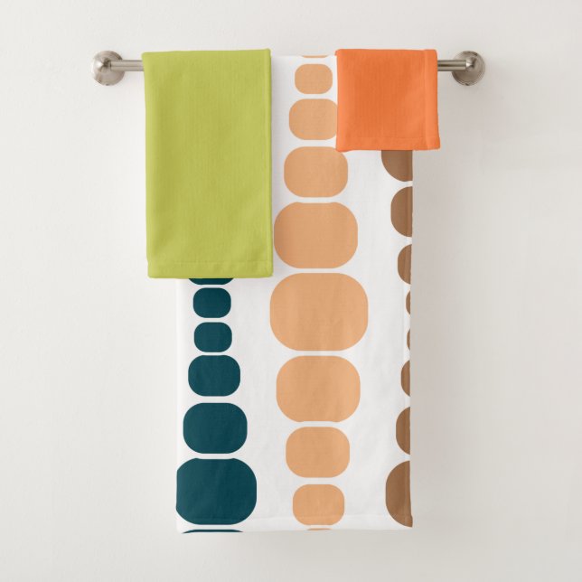 Modern Rectangles  Bath Towel Set (Insitu)